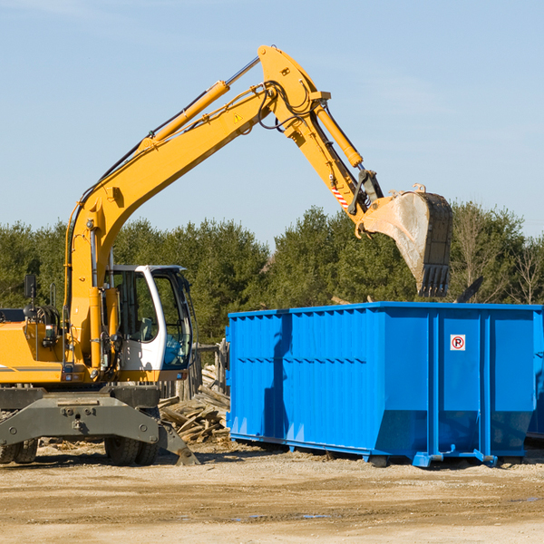 what happens if the residential dumpster is damaged or stolen during rental in Brazos County